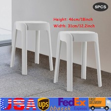 5Pcs Plastic Stools 18''