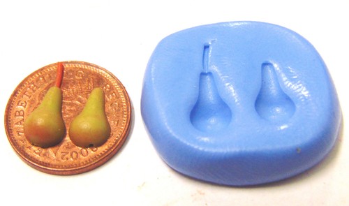 Dolls house pear mould - dolls,