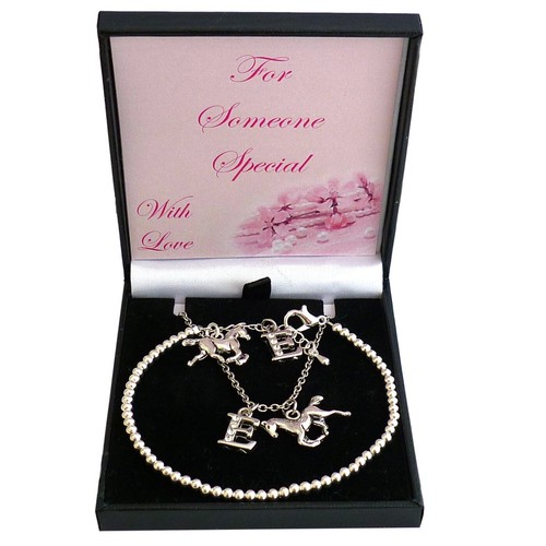 Horse letter jewellery set - letter,
