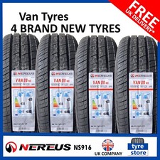 4X New 195 65 16C 195/65R16c VAN TYRES 104/102R NEREUS NS916 *B WET GRIP*