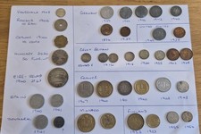 38 Various Foreign Coins all pre 1955 German French Ceylon Venezuela GB  Finland