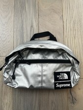 Supreme X The North Face Metallic Silver Crossbody Waist Bag