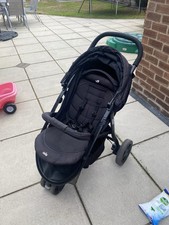 Joie 3 Wheeler Pushchair Black - Used No Rain Cover