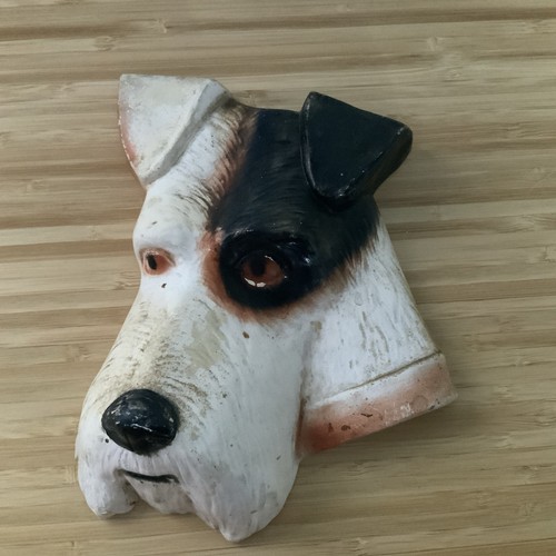 Vintage fox terrier heads wall - vintage,