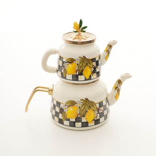 Vintage lemon checkered - lemon,