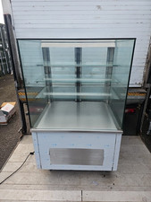 Glass Cake Drinks display Led Cafe Restaurant Rear Doors Not Refrigerator M