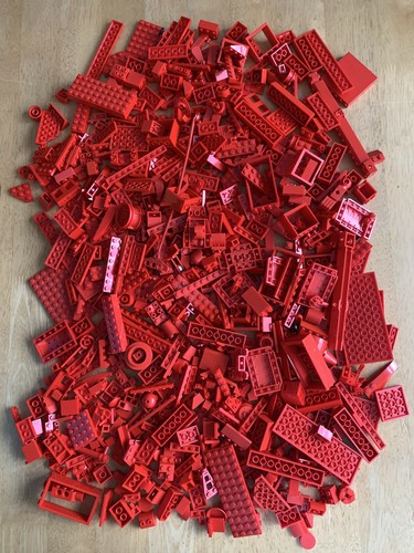 Lego red 1kg - lego, lot