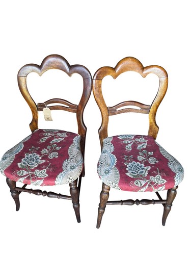 Pair antique victorian balloon - pair,