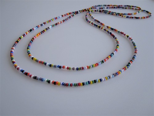 Retro seed bead necklace extra - seed,