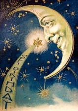 Moon & Star - Art Blank