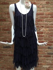 Per Una @ M&S 1920s Purple Flapper Charleston Dress Size 8