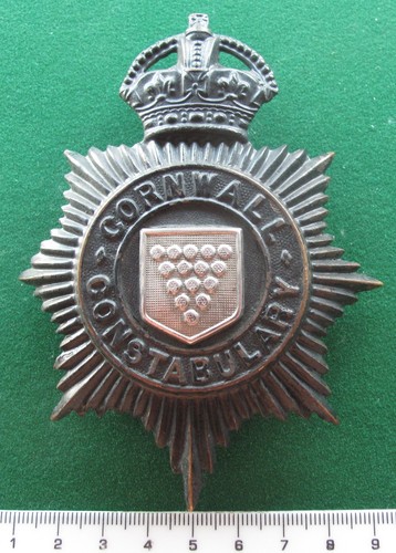 Cornwall constabulary helmet - cornwall,