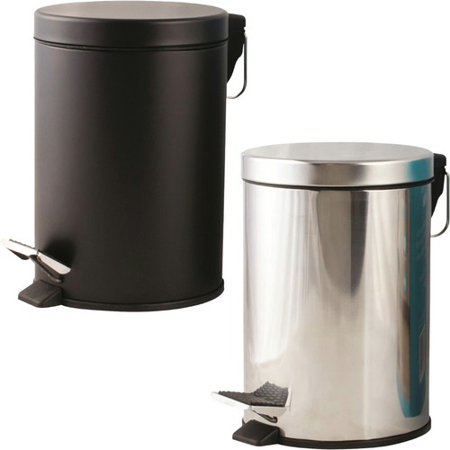 Stainless steel pedal bin - steel,