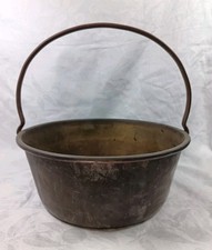 Vintage Brass Cauldron Pot