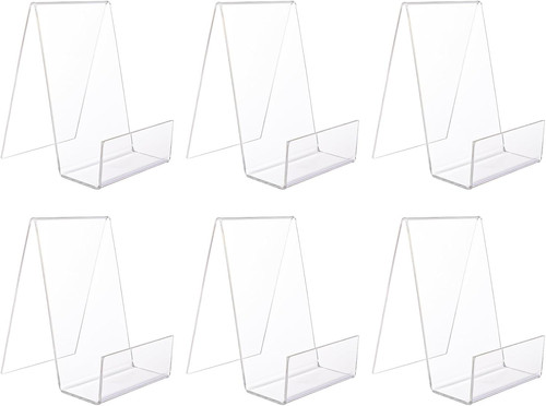 6pcs clear acrylic book stand - 6pcs,