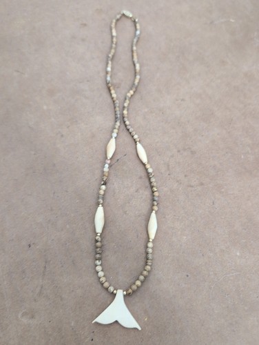 White whale tail - whale, pendant