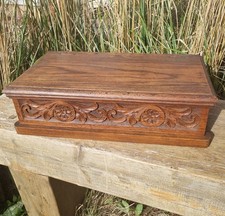 Antique Oak Ornate Carved