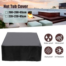 2 Size SPA Hot Tub Cover Guard Cap Square Furniture Dust Cover Anti-UV Protector