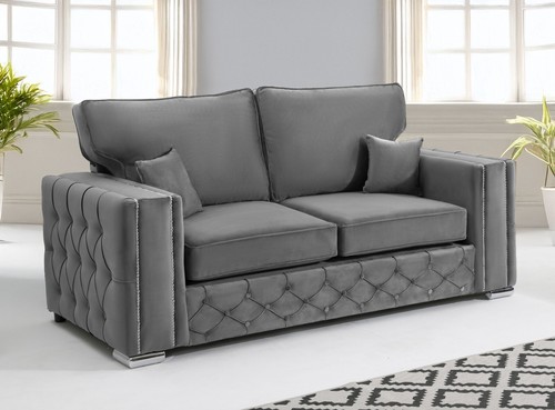 Arlo plush velvet sofa couch - velvet,