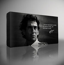 AYRTON SENNA F1 Quote - PREMIUM Giclee CANVAS Art Picture Print Choose your size