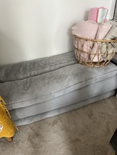 Grey Fluffy Memory Foam Foldable Sofa And Mattress