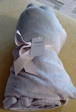 Grey Soft Fleece Throw (120cm