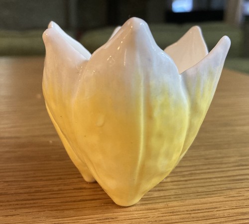 Vintage yellow tulip shaped - tulip,