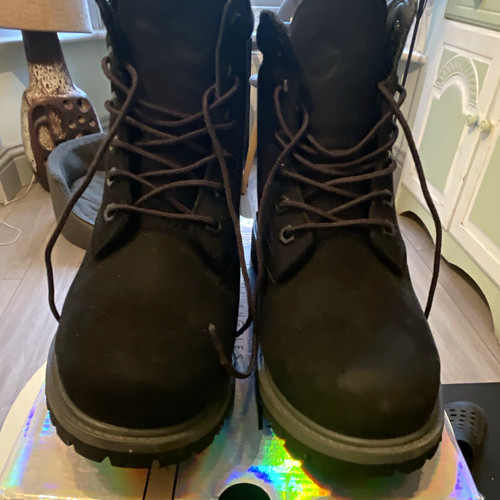 Timberland black suede lace - timberland,