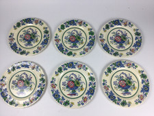 6 Vintage Masons Ironstone Strathmore Plates 8"
