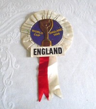 Original Vintage 1966 England World Cup Football Supporters Souvenir Rosette