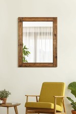 MirrorOutlet Large Rustic Dark