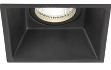 Astro Minima Square Fixed Matt Black Recessed Downlight GU10 1249019