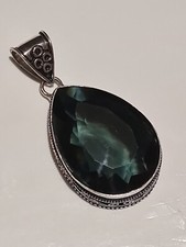 Iolite 925 silver Gemstone pendant. Beautiful. Pear Shaped  2466