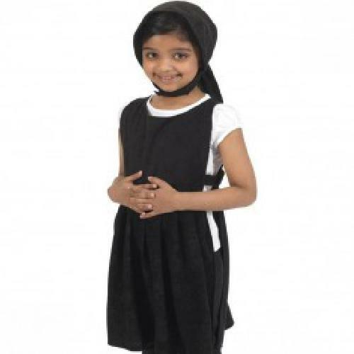 Black smock pinafore victorian - black,