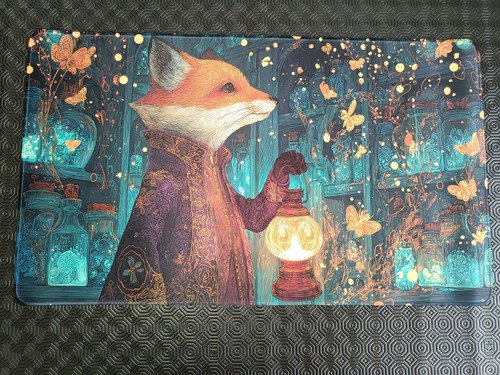 Fox butterfly playmat - fox,