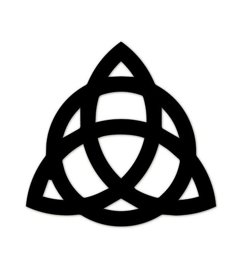 Celtic triquetra knot decal - celtic,