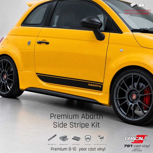 Abarth 500 lower - abarth, side
