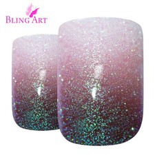 2 pack False Nails Bling Art