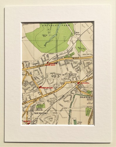 Vintage 1935 london map - vintage,