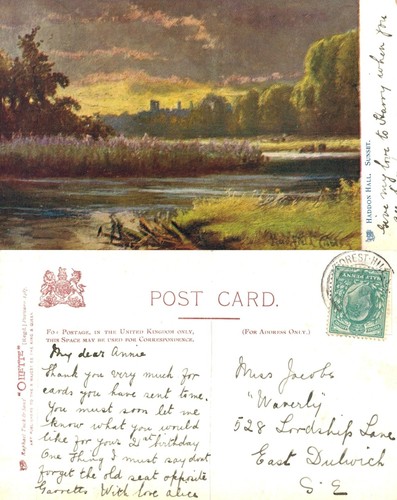 Vintage postcard haddon hall - -,