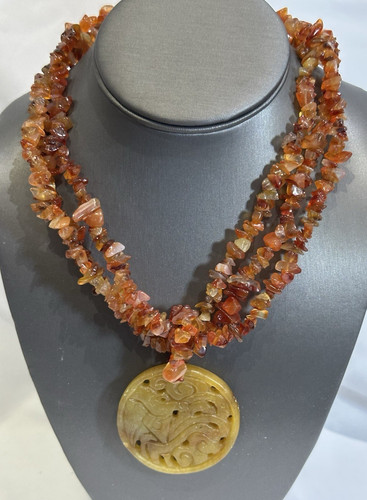 Multi strand amber and jade - multi,