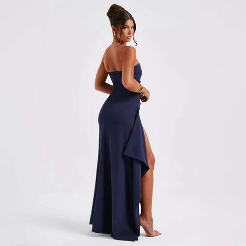Strapless split long - strapless,