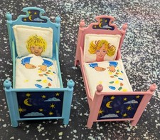 Vintage Barbie THE HEART FAMILY 1980s BUNK BEDS #3866 Mattel Twin bed set