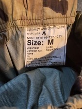 British Army Lightweight Waterproof Trousers. Size M Leg 75 Waist 80