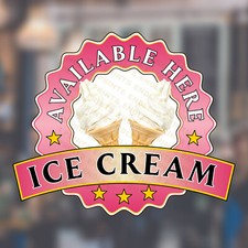 Ice Cream Sold Here Sticker
