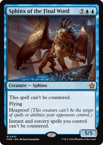 Mtg sphinx the final word - of,
