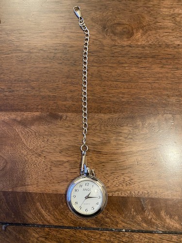 Silver pocket watch chain - silver,