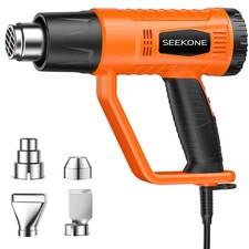 Heat Gun, SEEKONE 2000W Professional Heavy Duty Hot Air Gun Kit 400℃ & 600℃