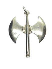 Vintage sterling silver double - silver,