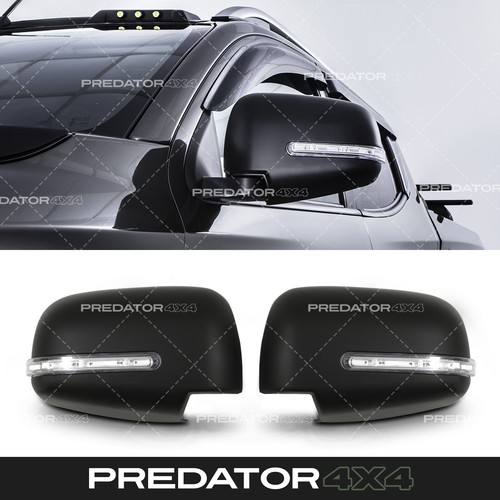 Black door mirror covers - black,
